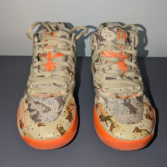Puma LaMelo Ball MB.01 Size 5.5 youth Beige Orange Camo - Picture 9 of 9